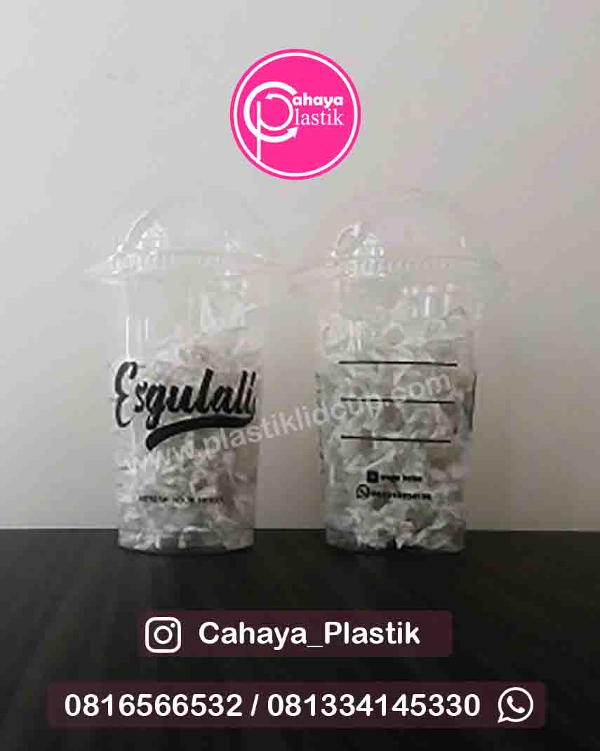 sablon cup  plastik murah