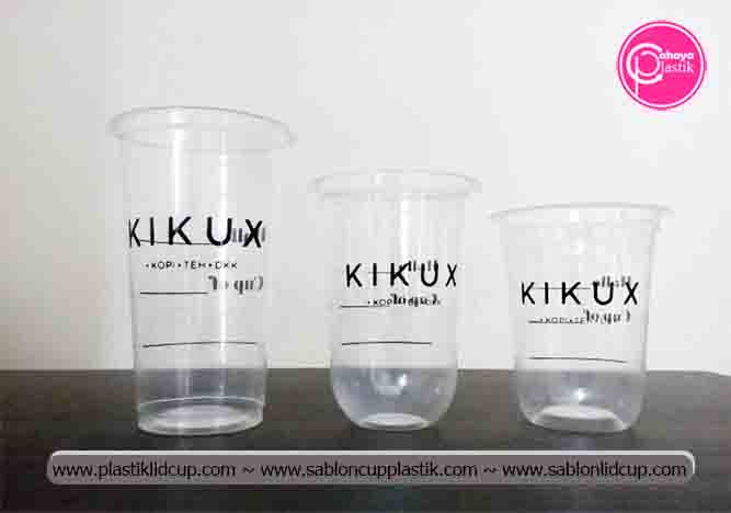 sablon gelas plastik oval