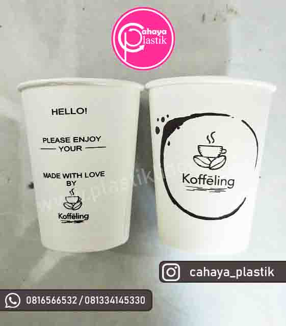 sablon papercup hot coffee