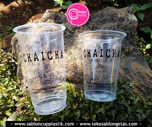 sablon cup 22 oz dan 12 oz sablon gelas plastik malang